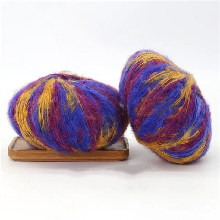 silk mohair multicolor