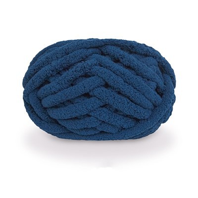 Fio Chenille azul azul marinho